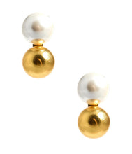 Load image into Gallery viewer, Belle Mixed - Pearl &amp; Gold - Belle of the Ball - 18k Gold Plated - WS: Clip-On
