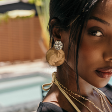 Load image into Gallery viewer, Noah Two Tone Statement Earring