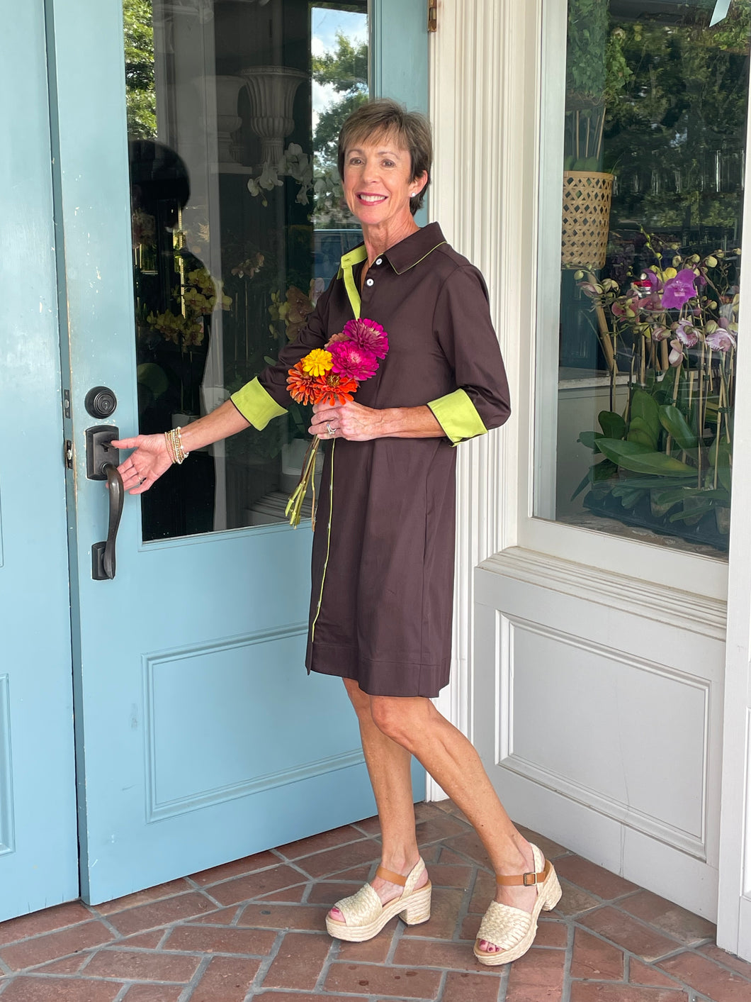 Barbara Cocoa Powder Dress