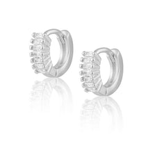 Load image into Gallery viewer, Viola Cz Huggie: Gold