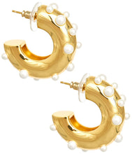 Load image into Gallery viewer, The Fitzgerald - Pearl &amp; Gold Hoop - Meeghan Mullin x Lisi Lerch - WS