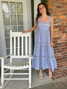 Maui Dress Navy White