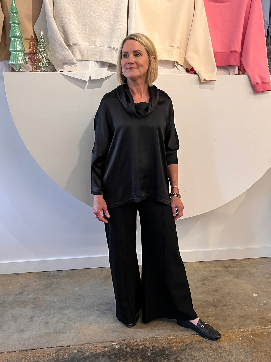 Cowl Top Black