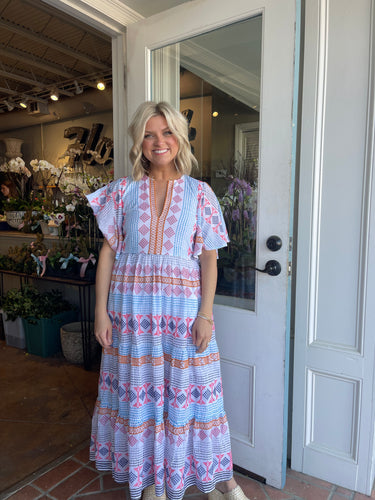 Flirty V-Neck Maxi