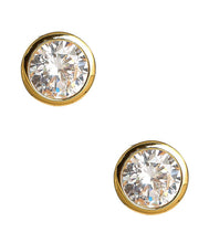 Load image into Gallery viewer, The Large Bezel Stud - 18k Gold Plated - WS: Post / Gold