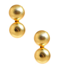 Load image into Gallery viewer, Large Belle Stud - Brushed Gold - Belle of the Ball - 18k Gold Plated - WS: Post