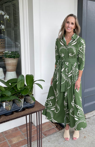 Emily Fountain Green Dress