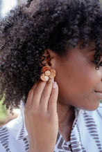 Load image into Gallery viewer, Bell Acrylic Flower Earring- WS: Orange