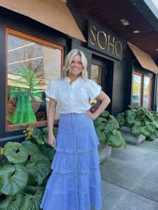 Calypso Skirt Navy White