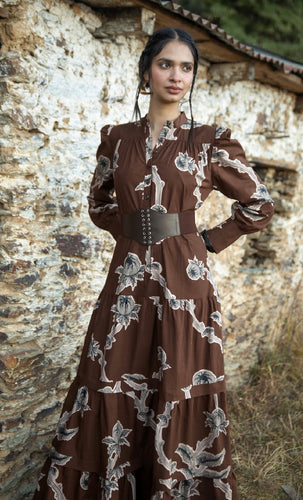 Sissi Woodlands Brown Dress