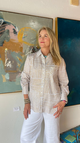 Andie Boyfriend Shirt Stripe
