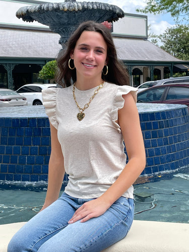 Paulette Tank Heather Oatmeal