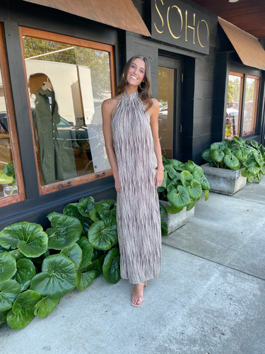 Leme Halter Maxi Dress