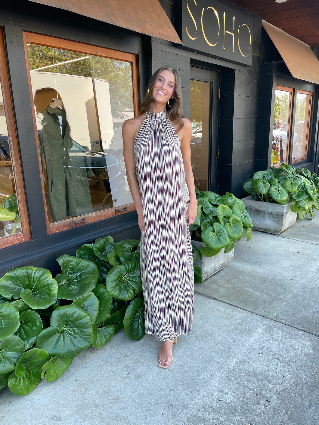 Leme Halter Maxi Dress