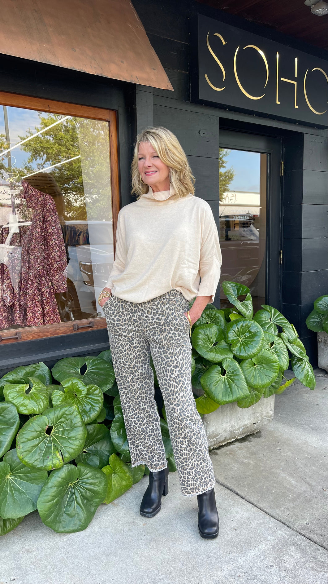 Pansy Pant Animal Print