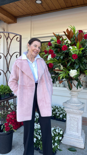 Faux Fur & Suede Coat