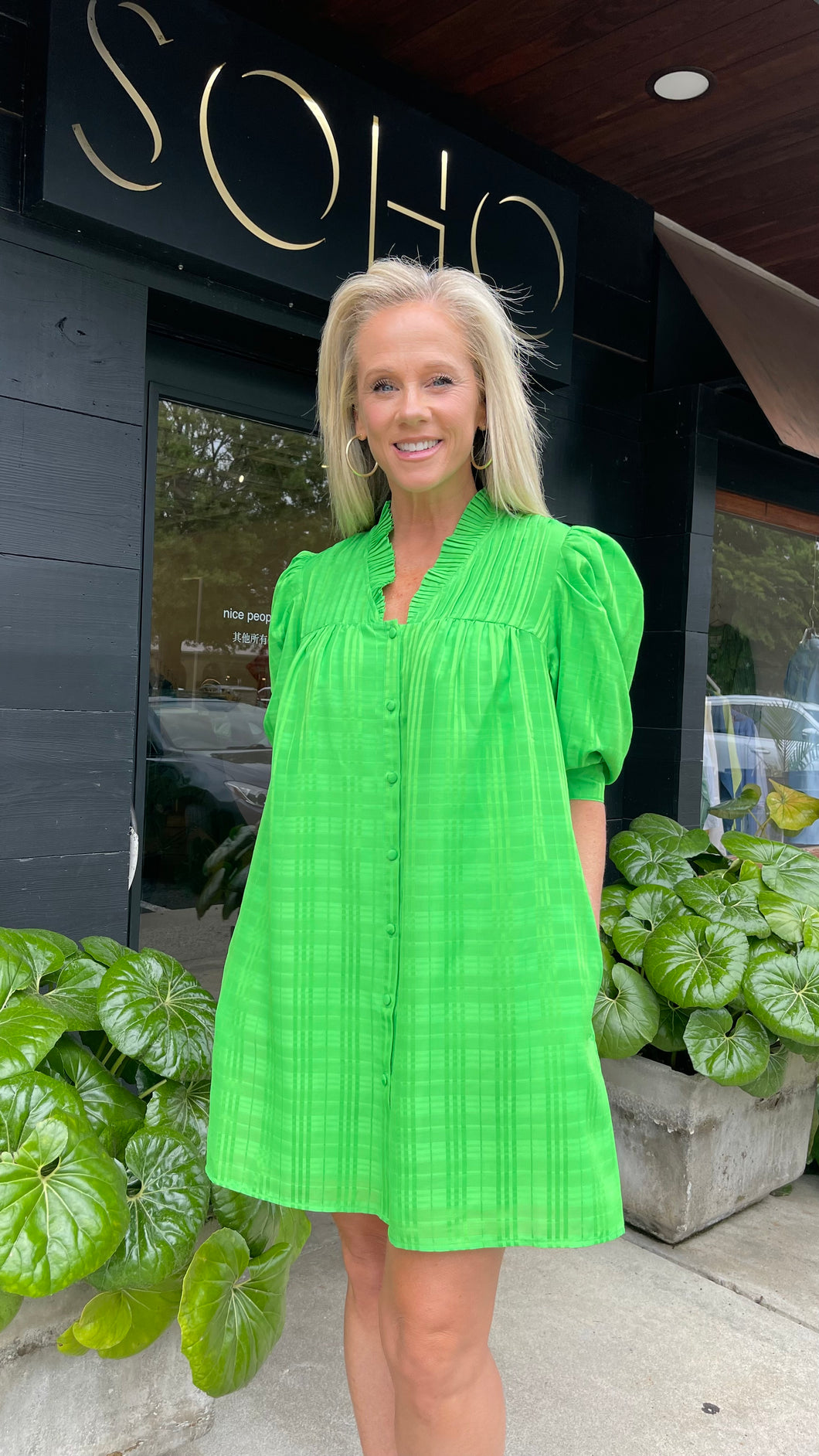 Abigail Greenery Dress