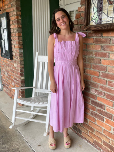 Sloane Pink Stripe Dress
