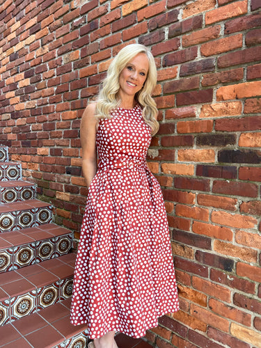 Ava Spot On Midi Dress