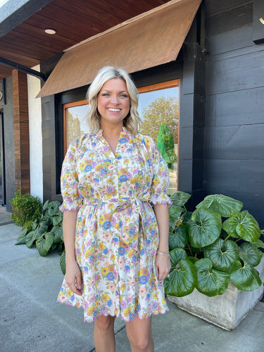 Lourdes Madeline Print Dress