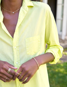 Chartreuse Relaxed Button Up