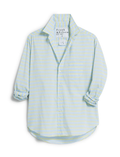 Load image into Gallery viewer, Blue Chartreuse Multi Stripe Relaxed Button Up