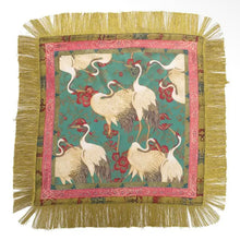 Load image into Gallery viewer, Fringed Crane Print Scarf