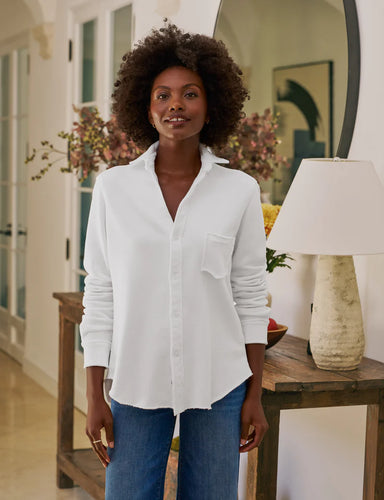 Eileen Relaxed Button-Up White