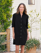 Load image into Gallery viewer, Classic Blackout Shirtdress