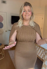 Load image into Gallery viewer, Cape Layered Sweater Dress