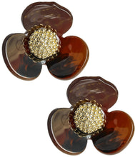 Load image into Gallery viewer, Bell Acrylic Flower Earring- WS: Orange