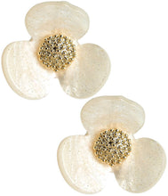 Load image into Gallery viewer, Bell Acrylic Flower Earring- WS: Orange