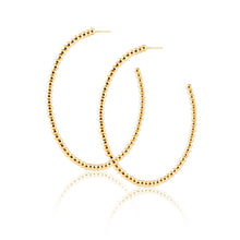 Load image into Gallery viewer, Chelsea Beaded Hoops: Gold