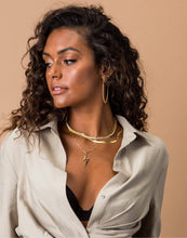 Load image into Gallery viewer, Chelsea Beaded Hoops: Gold