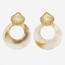 Load image into Gallery viewer, Kenle Shell Earring-Marble
