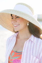 Load image into Gallery viewer, Audrey - Double Pearl earrings - Belle of  the Ball - 18k Gold Plated - WS: Post / Small