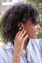 Load image into Gallery viewer, Bell Acrylic Flower Earring- WS: Orange